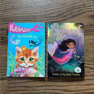 Purrmaids 1 and mermaid tales 2 books